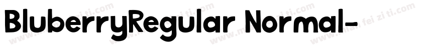 BluberryRegular Normal字体转换